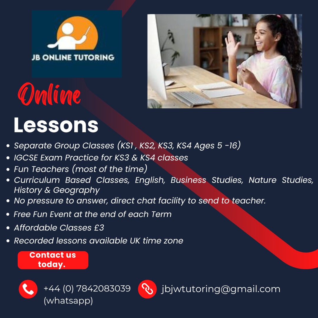 JB online tutoring lesson